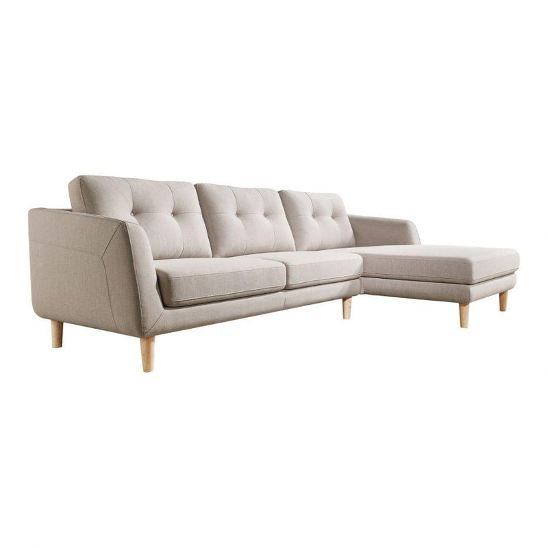 Corey Sectional Light Grey Right - Al Rugaib Furniture (4583224442976)