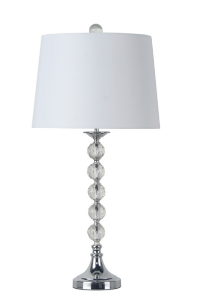 28“H CRYSTAL TABLE LAMP (6545272340576)