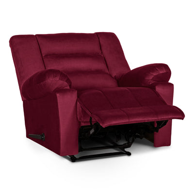 In House Classic Recliner Upholstered Chair with Controllable Back - Red-905153-RE (6613426503776)