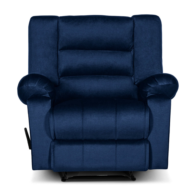 In House Rocking Recliner Upholstered Chair with Controllable Back - Blue-905154-B (6613426700384)