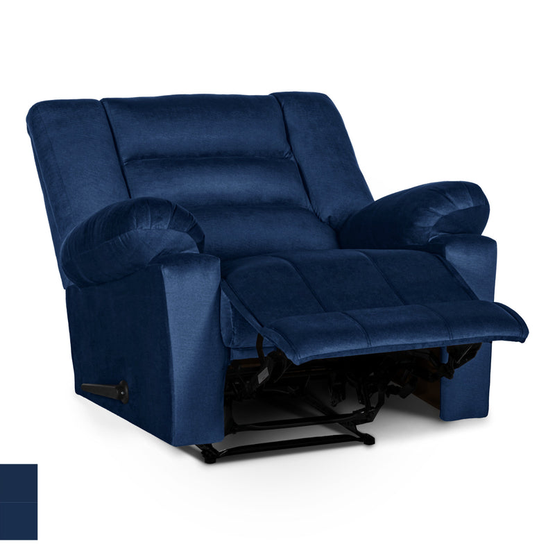 In House Rocking Recliner Upholstered Chair with Controllable Back - Blue-905154-B (6613426700384)