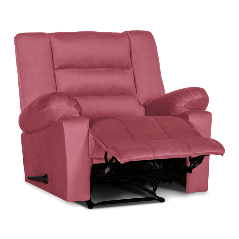 In House Rocking & Rotating Recliner Upholstered Chair with Controllable Back - Beige-905155-P (6613427355744)