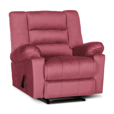 In House Rocking Recliner Upholstered Chair with Controllable Back - Beige-905154-P (6613426896992)