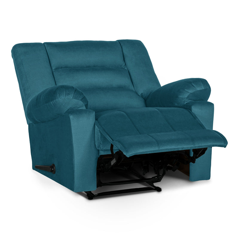 In House Classic Recliner Upholstered Chair with Controllable Back - Turquoise-905153-TU (6613426274400)