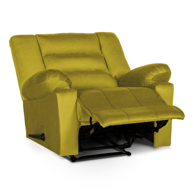 In House Rocking Recliner Upholstered Chair with Controllable Back - Yellow-905154-Y (6613426864224)