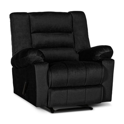In House Classic Recliner Upholstered Chair with Controllable Back - Black-905153-BL (6613426143328)