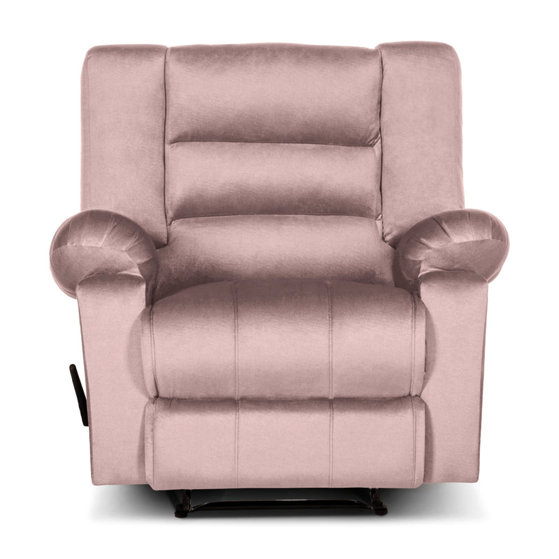 In House Rocking Recliner Upholstered Chair with Controllable Back - Light Grey-905154-G (6613426831456)