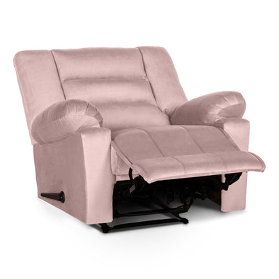 In House Rocking & Rotating Recliner Upholstered Chair with Controllable Back - Light Grey-905155-G (6613427290208)