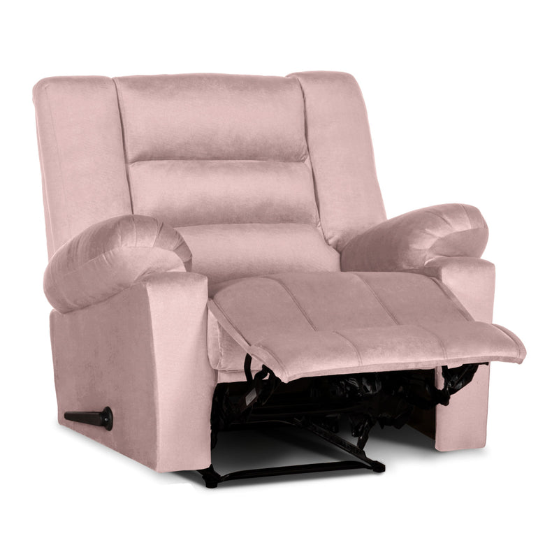 In House Rocking & Rotating Recliner Upholstered Chair with Controllable Back - Light Grey-905155-G (6613427290208)