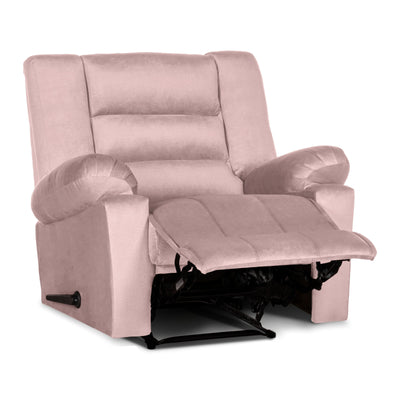 In House Rocking Recliner Upholstered Chair with Controllable Back - Light Grey-905154-G (6613426831456)