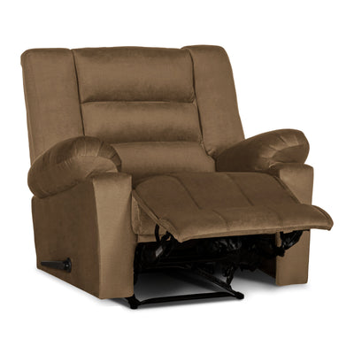 In House Rocking & Rotating Recliner Upholstered Chair with Controllable Back - Light Brown-905155-BE (6613427126368)