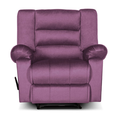 In House Classic Recliner Upholstered Chair with Controllable Back - Purple-905153-PU (6613426471008)