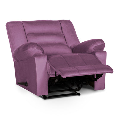 In House Classic Recliner Upholstered Chair with Controllable Back - Purple-905153-PU (6613426471008)
