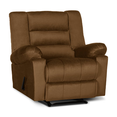 In House Classic Recliner Upholstered Chair with Controllable Back - Dark Brown-905153-BR (6613426176096)