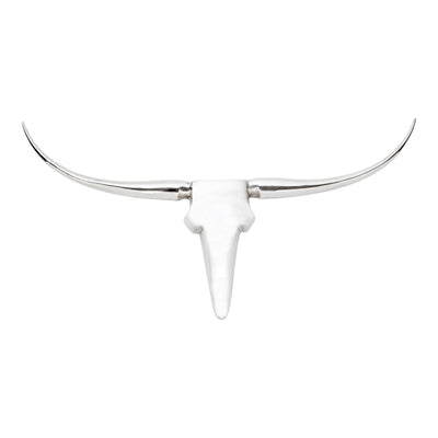 Longhorn Wall Decor Large Silver - Al Rugaib Furniture (4583277822048)