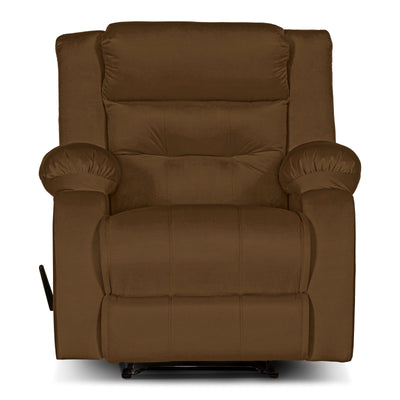 In House Recliner Rocking Chair With Controllable Back  - Dark Brown -906070-BR (6613409366112)