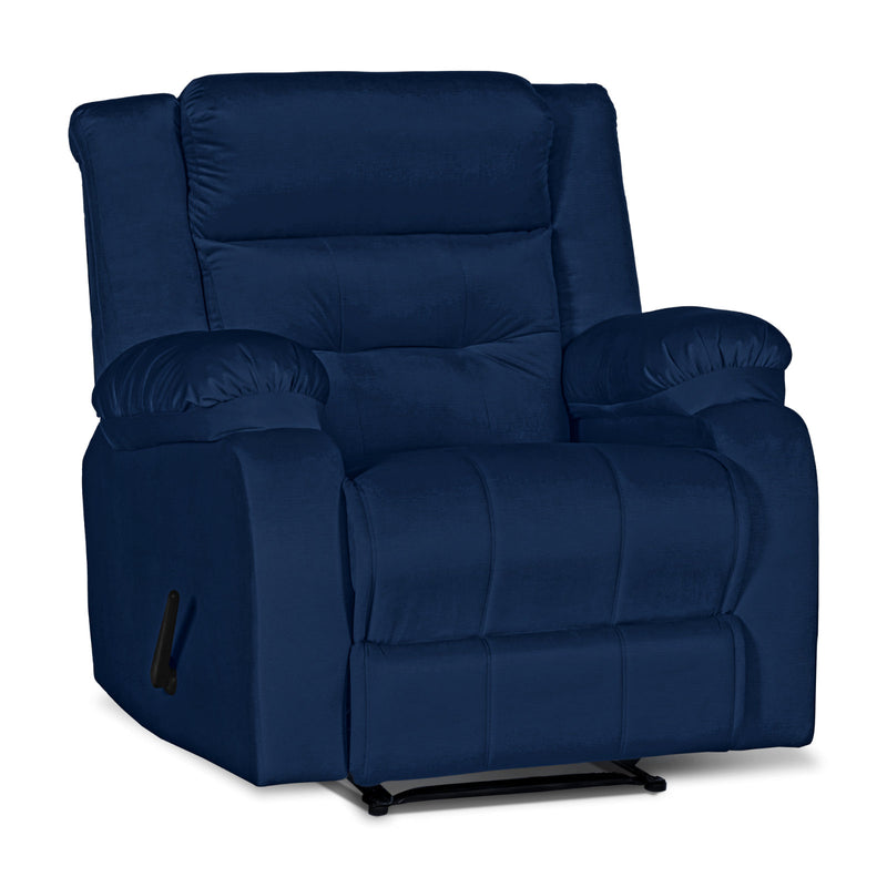 In House Classic Recliner Chair With Controllable Back - Blue -906069-B (6613408514144)