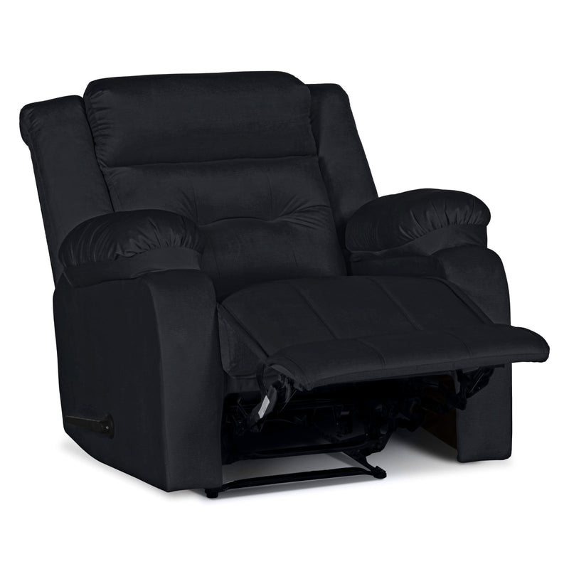 In House Recliner Rocking Chair With Controllable Back  - Dark Grey -906070-DG (6613409136736)
