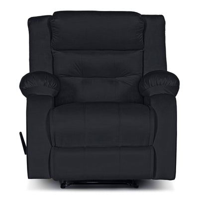 In House Rocking And Rotating Recliner Upholstered Chair with Controllable Back - Dark Grey -906071-DG (6613409595488)