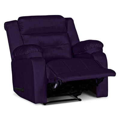 In House Rocking And Rotating Recliner Upholstered Chair with Controllable Back - Silver Grey -906071-SB (6613409562720)