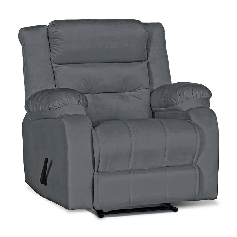 In House Classic Recliner Chair With Controllable Back - Grey -906069-G (6613408710752)