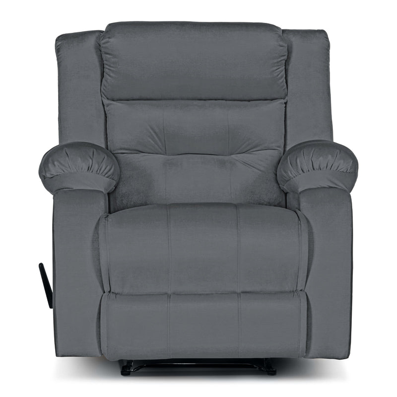 In House Recliner Rocking Chair With Controllable Back  - Grey -906070-G (6613409202272)