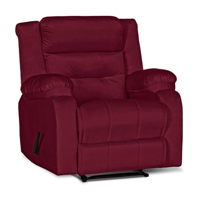 In House Recliner Rocking Chair With Controllable Back  - Red -906070-RE (6613408972896)