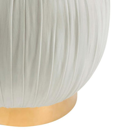 Tulip Cream Velvet Ottoman - Al Rugaib Furniture (4482980348000)