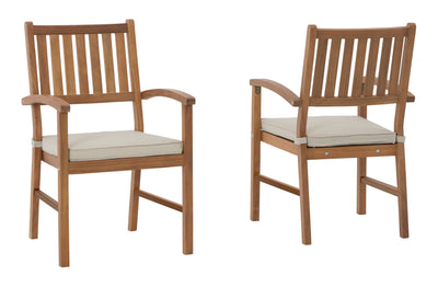 Janiyah Outdoor Dining Arm Chair (Set of 2) (6622995677280)