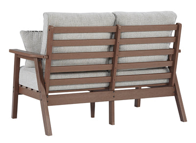 Emmeline Outdoor Loveseat with Cushion (6622995218528)