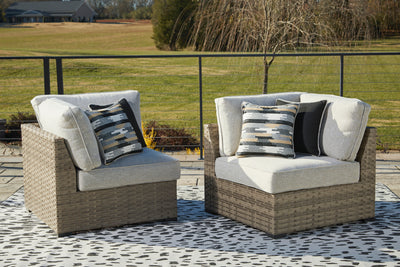 Calworth Outdoor Corner with Cushion (Set of 2) (6622994628704)