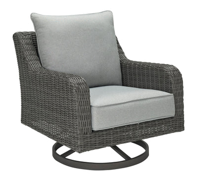 Elite Park Outdoor Swivel Lounge with Cushion (6622993645664)