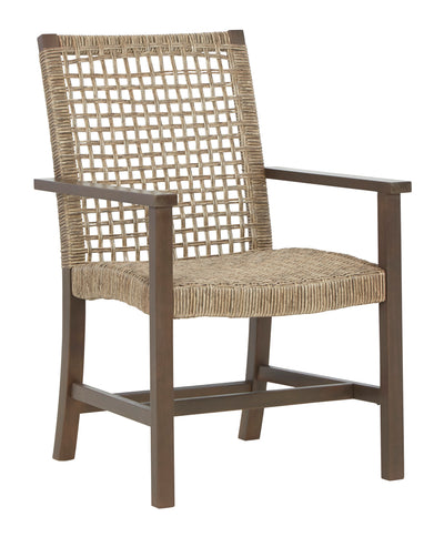 Germalia Outdoor Dining Arm Chair (Set of 2) (6622993088608)