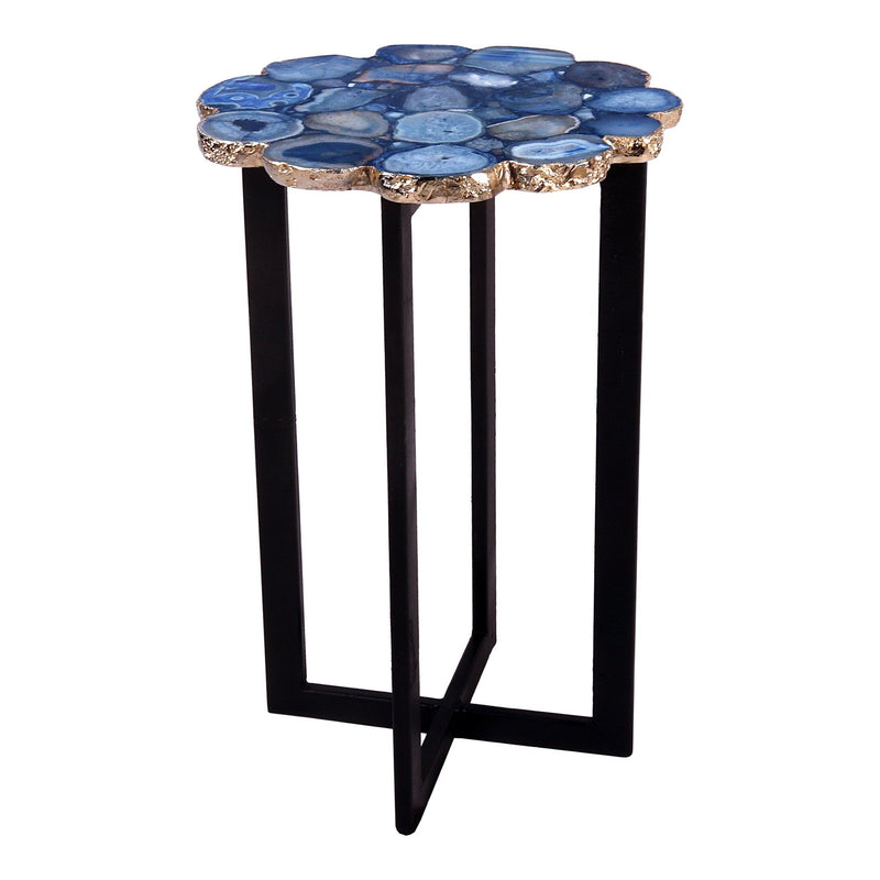 Azul Agate Accent Table - Al Rugaib Furniture (4583306100832)