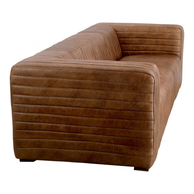 CASTLE SOFA OPEN ROAD BROWN LEATHER (6577789075552)
