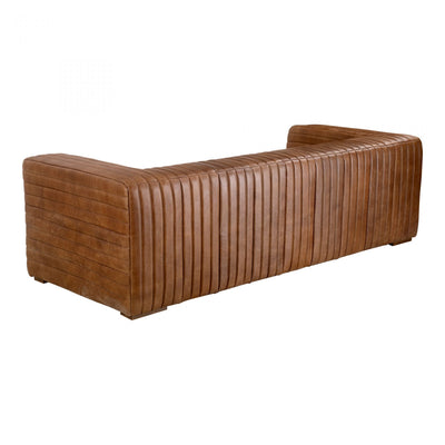 CASTLE SOFA OPEN ROAD BROWN LEATHER (6577789075552)