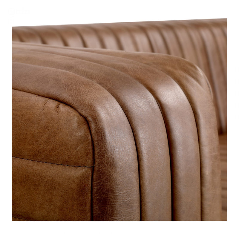 CASTLE SOFA OPEN ROAD BROWN LEATHER (6577789075552)