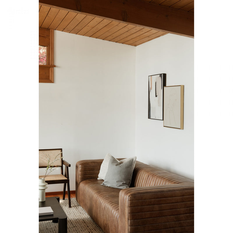 CASTLE SOFA OPEN ROAD BROWN LEATHER (6577789075552)