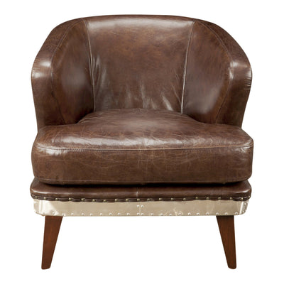 Preston Club Chair Brown - Al Rugaib Furniture (4583196033120)
