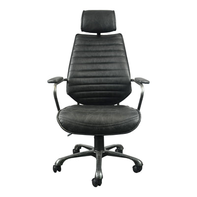 Executive Swivel Office Chair Black - Al Rugaib Furniture (4583170572384)