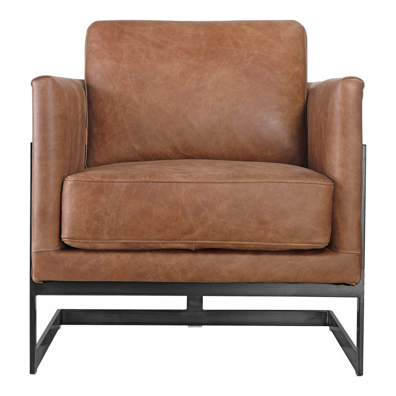 Luxley Club Chair Open Road Brown Leather (6579360301152)