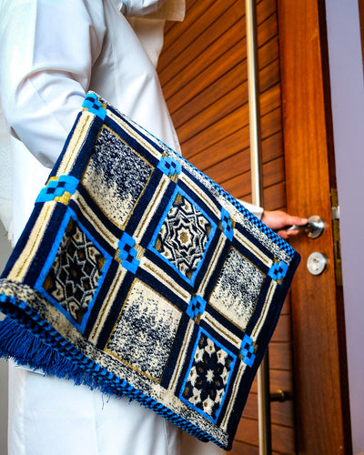 Mutmayiza Blue  Prayer Mat (6569044836448)