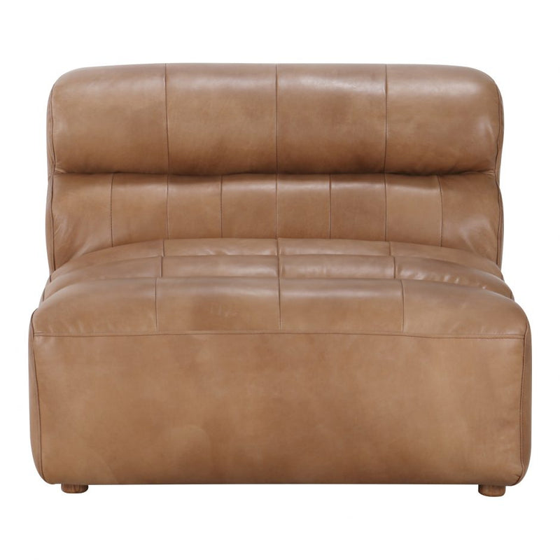 Ramsay Leather Slipper Chair Tan (4732371992672)
