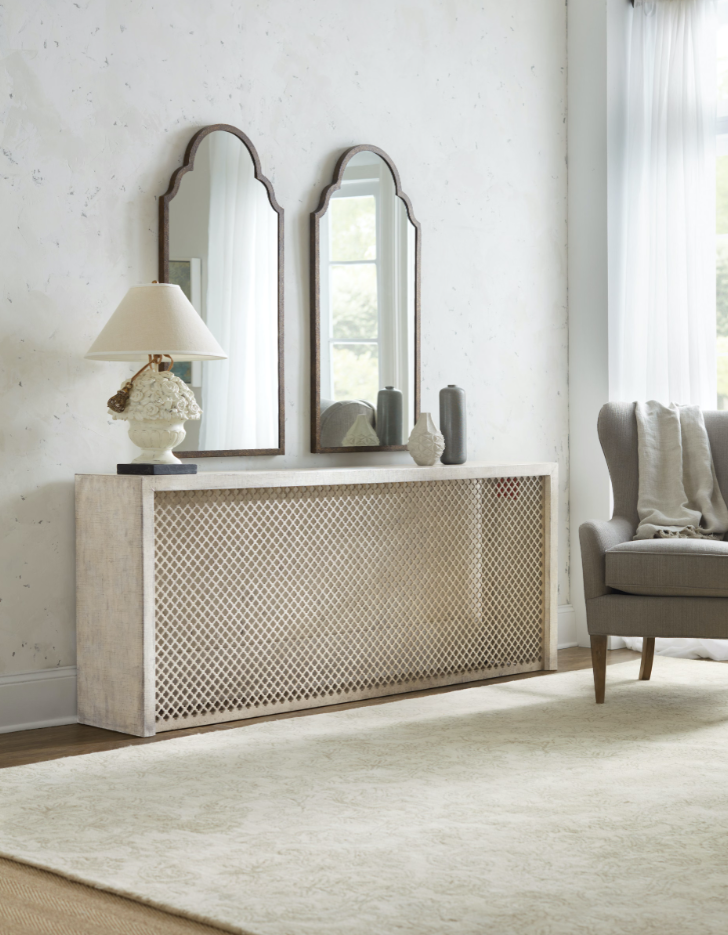 Belvue Linen Wrapped Console (4688792289376)