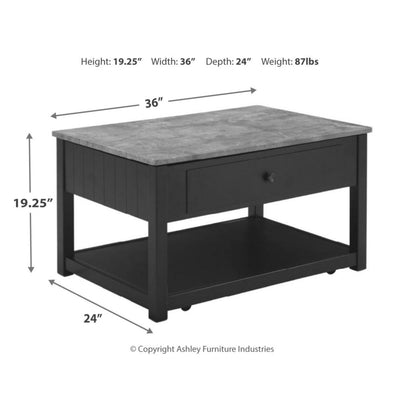 Ezmonei Lift Top Cocktail Table - Al Rugaib Furniture (4494534803552)