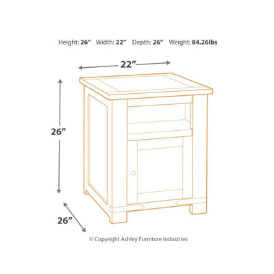 Budmore Rectangular End Table - Al Rugaib Furniture (2213184766048)