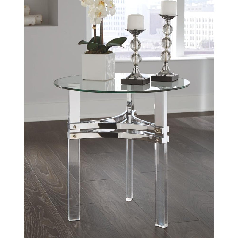 Braddoni Round End Table - Al Rugaib Furniture (4495104933984)