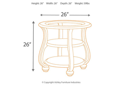 Coralayne End Table (6623092834400)