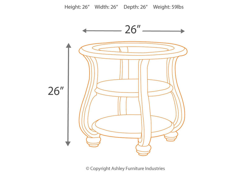 Coralayne End Table (6623092834400)