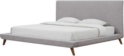 Nixon Beige Linen Bed in Queen Size - Al Rugaib Furniture (4576512049248)